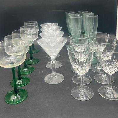 Assorted Drinking Glassware