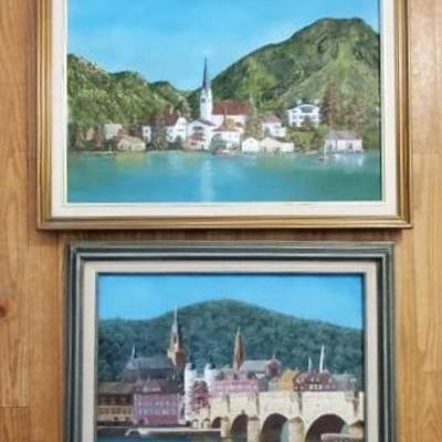 (2) Framed Walter Chmura Paintings 