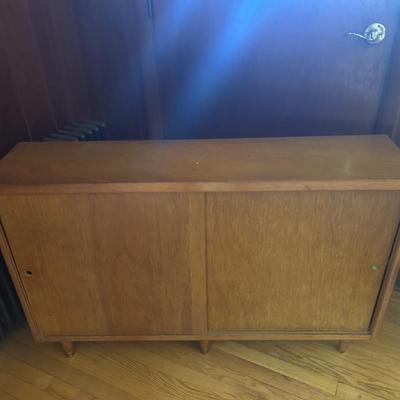 Mid-century Sliding Door Cabinet