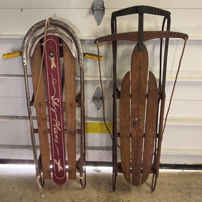 Pair of Vintage Runner Sleds 