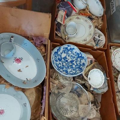 HUGE MYSTERY LOT OF CHINA AND POTTERY 