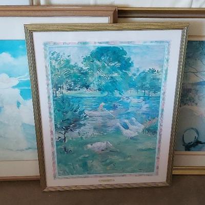 TRIO OF FRAMED IMPRESSIONIST PRINTS
