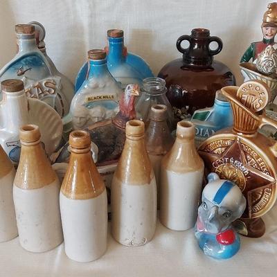 VINTAGE AND SOUVENIR BOTTLE COLLECTION 