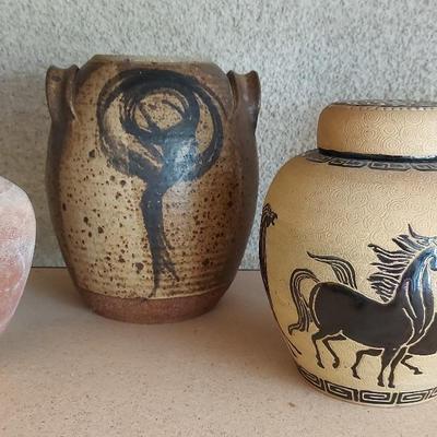 RUSTIC VINTAGE POTTERY PIECES
