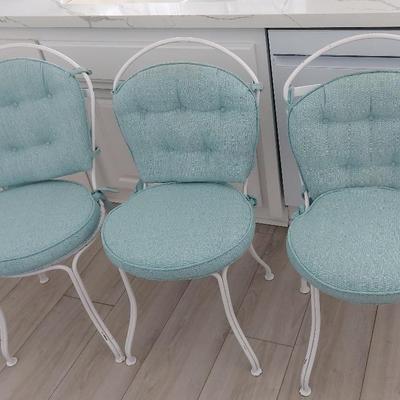 ADORABLE METAL BISTRO CHAIRS 