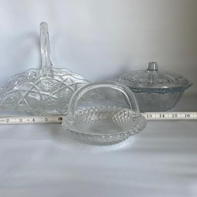 Glass Decorative Dishes Lot
