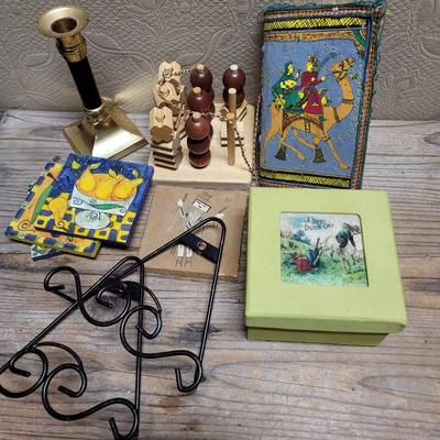 Eclectic Boho Home Decor And Desk Lot