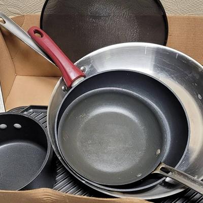 Pots Pans Griddle Lot 