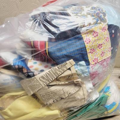 UFO Lot Quilt Squares And Pattern Dresses Embroidery And More