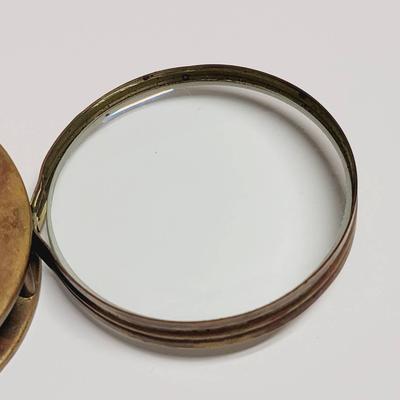 Brass Magnifying Glass - Desk Top - Antique 