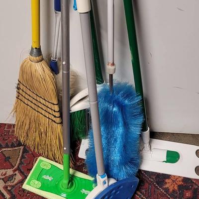 Mop Broom Duster Cleaning Supplies Lot 