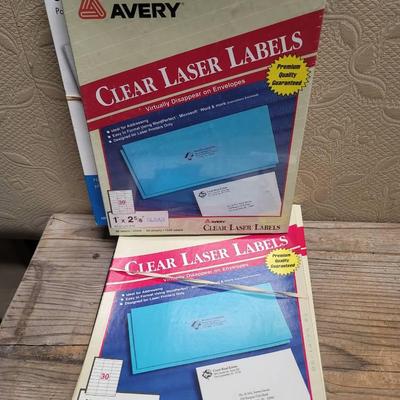 Labels And Business Card Stock Lot