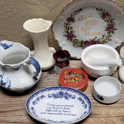 Small Decor Collection - Glass Tin & Ceramic 