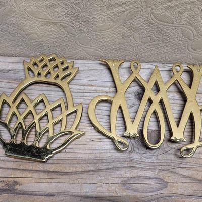 Brass Trivets Pineapple And William Mary Virginia 