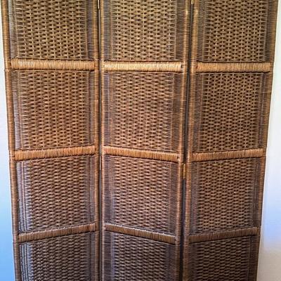 Wicker Dressing Screen