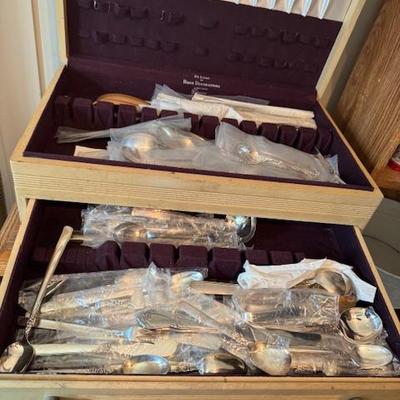 48 pc Southern Colonial Fine Arts Sterling 5 pc Flatware