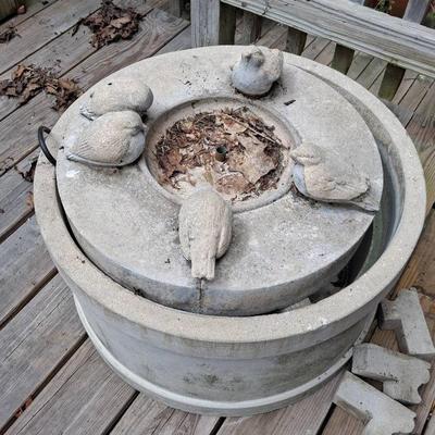 Concrete Fountain--needs Serviced 