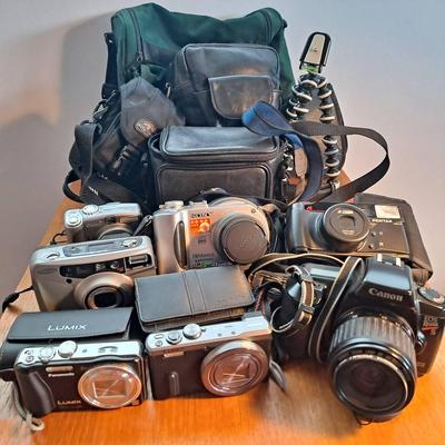 Digital Camera Lot:  Sony, Panasonic, Canon, Samsung, Pentax