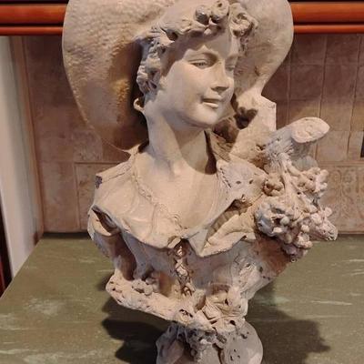 Antique Art Nouveau Parain Bust 