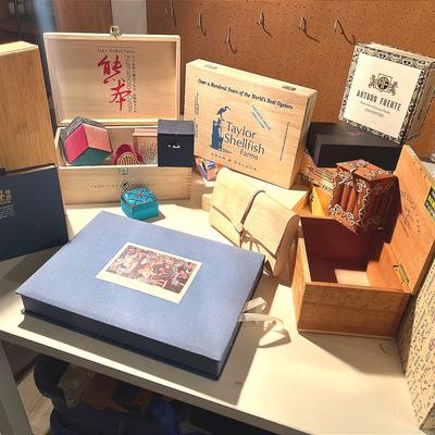 Cool Boxes, Wood, Paper, Cloth