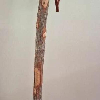 Carved Eagle-head Walking Stick 