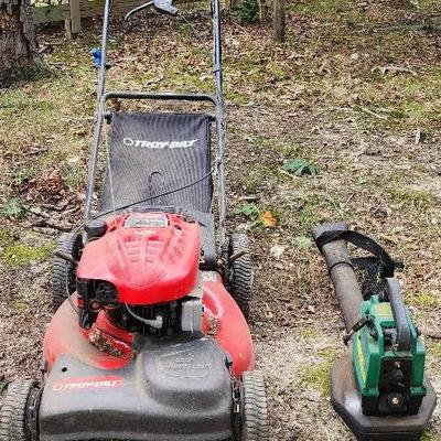 Troy-Bilt Self Propelled, Gas, Lawn Mower & Weed Eater Brand Power Blower