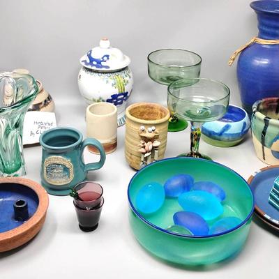 Unique Pottery, Ceramic  & Glass Collection 