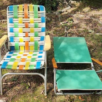 Retro Beach And Lawn Chairs