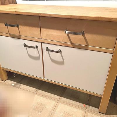 Wood And Formica Cabinet