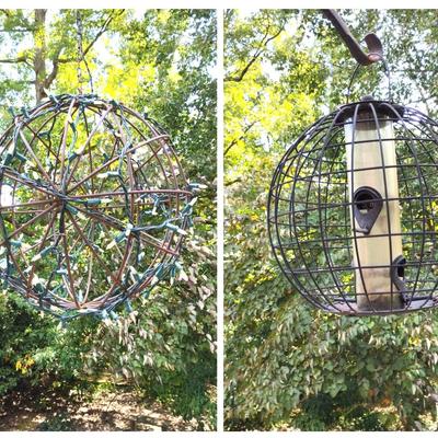 Decorative Sphere & Birdfeeder 