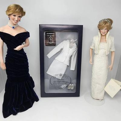 Princess Diana Dolls & Franklin Mint Outfit