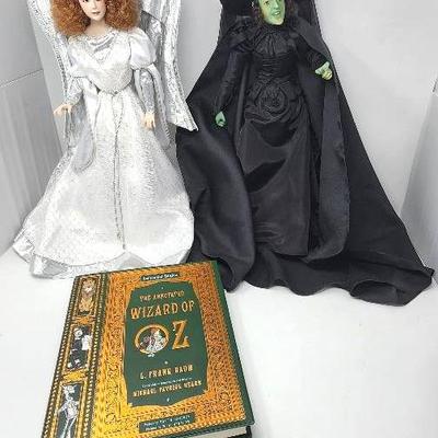 Wizard Of Oz- Glenda And The Wicked Witch Of The West - Franklin Mint Dolls And More