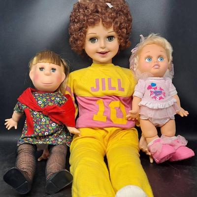 Doll Trio:  Jill Doll; Poor Pitiful Pearl; and Baby Face