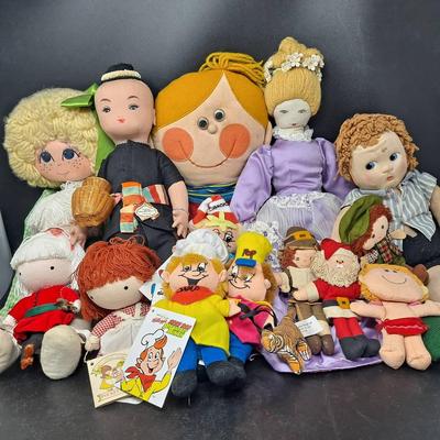 Vintage Cloth Dolls:  Dapper Dan; Pocket Dolls And More