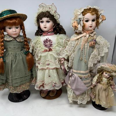 Colorful Victorian Dolls