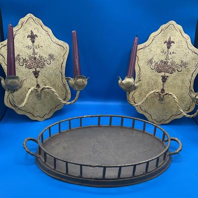 BF236 Painted Elegant Candle Holders