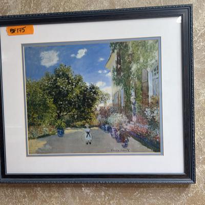BF175 Claude Monets Painting The Artist House Atargenteuil