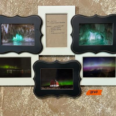 BF107 Framed Aurora Borealis Photography College 