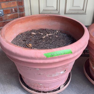 BF326 2 Ceramic Flowerpots 