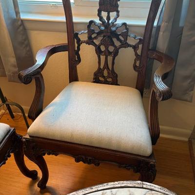Sale Photo Thumbnail #8: Chippendale armchair $65