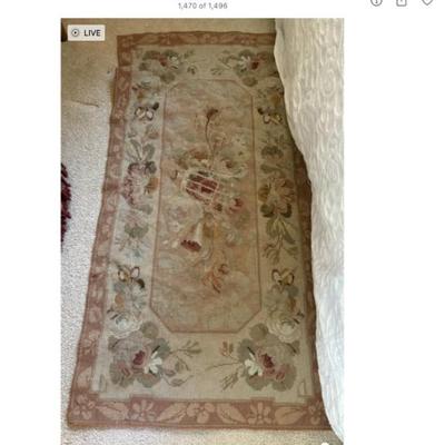 Sale Photo Thumbnail #80: tapestry rug $60
23 X 45"