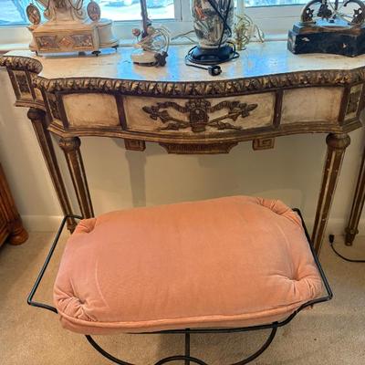 Sale Photo Thumbnail #56: Rococo console $180
50 X 16 X 32"