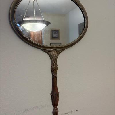 Sale Photo Thumbnail #43: brass mirror $120