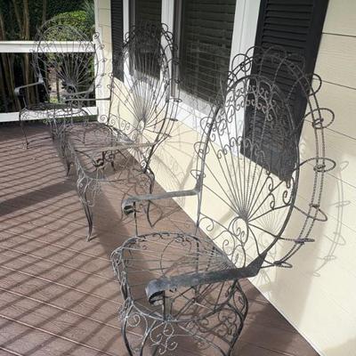 Sale Photo Thumbnail #251: vintage peacock chairs $395 each
vintage peacock Bench $1.450