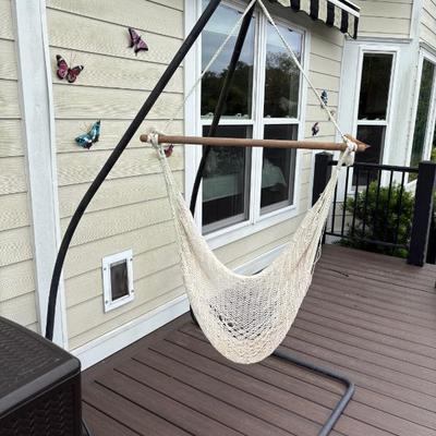 Sale Photo Thumbnail #257: stand and hammock chair $85