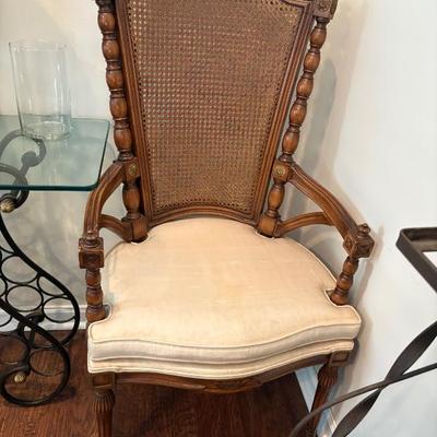 Sale Photo Thumbnail #197: Mediterranean cane back chair $38
2 available