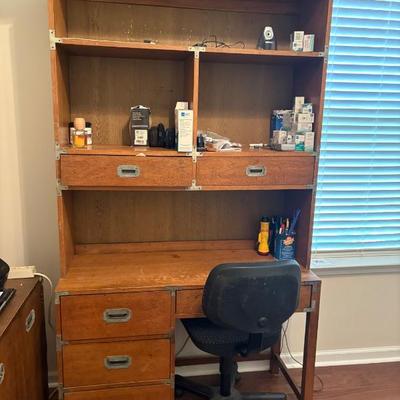 Sale Photo Thumbnail #207: mid-century modern Bernhardt Desk $240
44 X 18 X 78"
