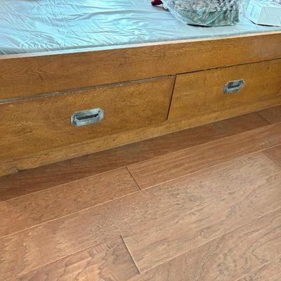 Sale Photo Thumbnail #209: mid-century modern Bernhardt captains twin bed $169