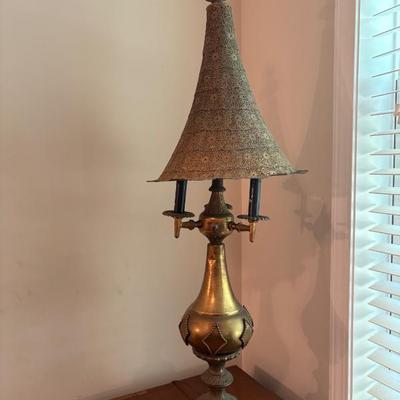 Sale Photo Thumbnail #17: brass Moroccan Moorish lamp $485
2 Available