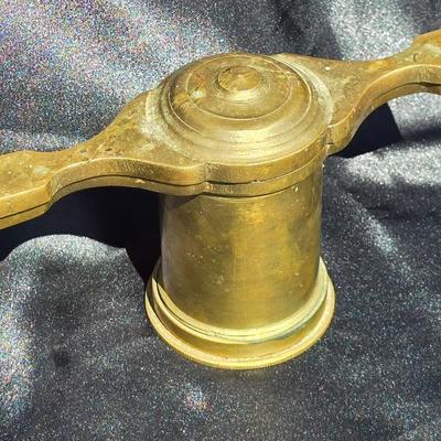 Sale Photo Thumbnail #3: Antique Brass Spaghetti Press